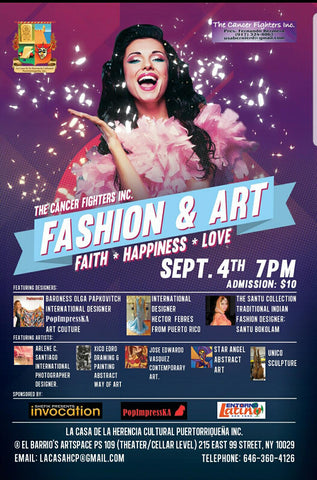 PopImpressKA Journal: The Cancer Fighters Inc. / Where Art Meets Fashion for a Great Cause! NYFW, September 4th, 2018!