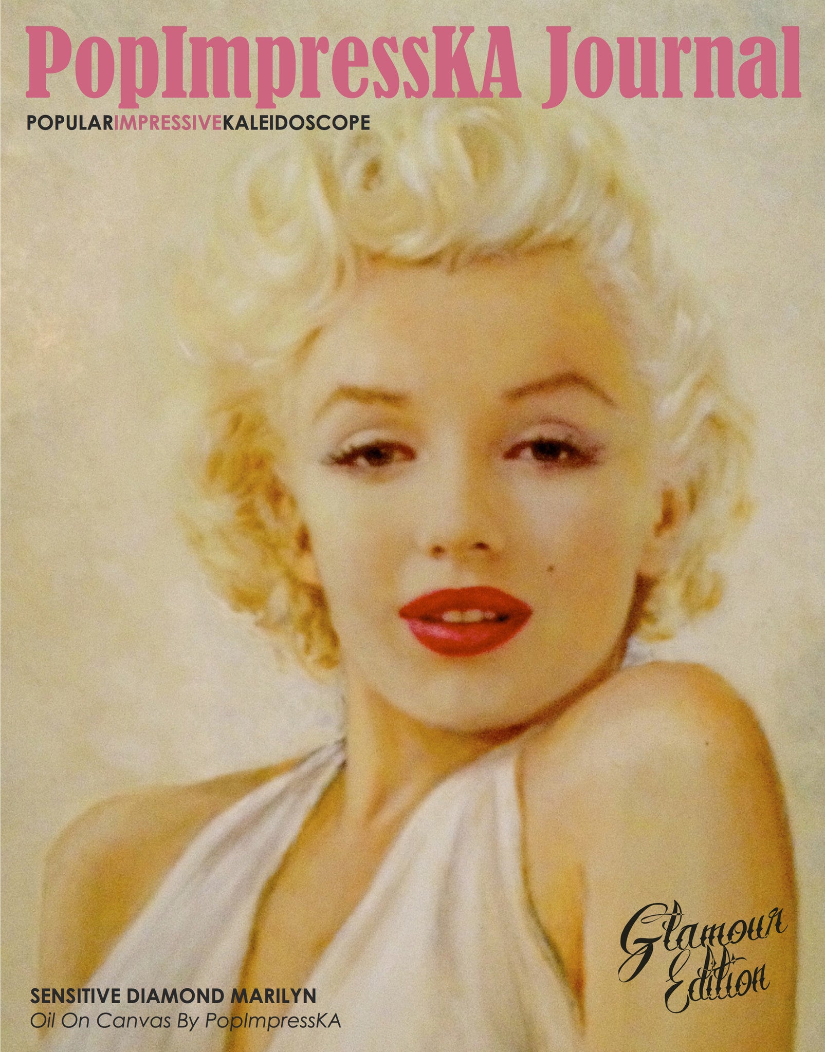 PopImpressKA Journal Sensitive Diamond Marilyn Glamour Edition Volume II
